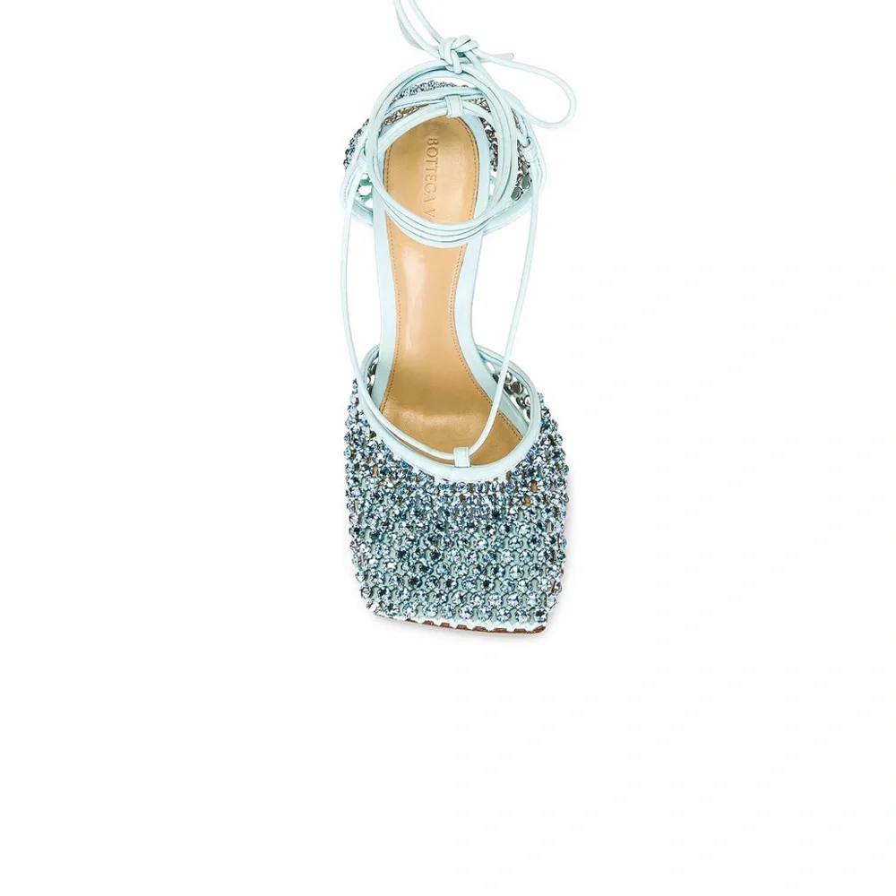 Bottega Veneta Sparkling blue heels - Picture 5 of 6